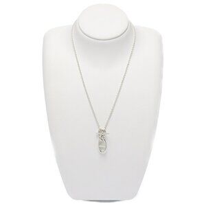 HERMES Silver Necklace